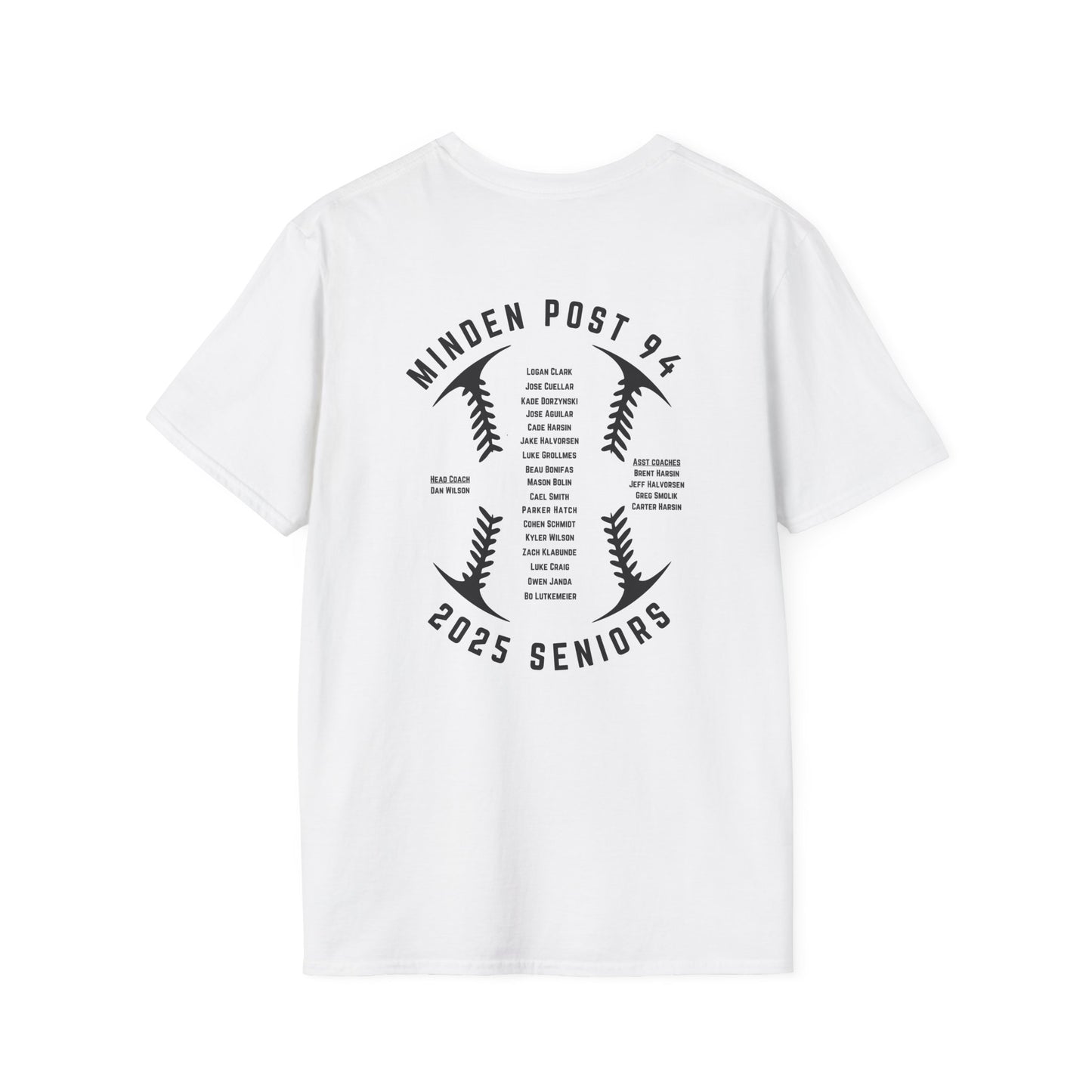 Minden Legion State Baseball T-Shirt (Gildan Softstyle)