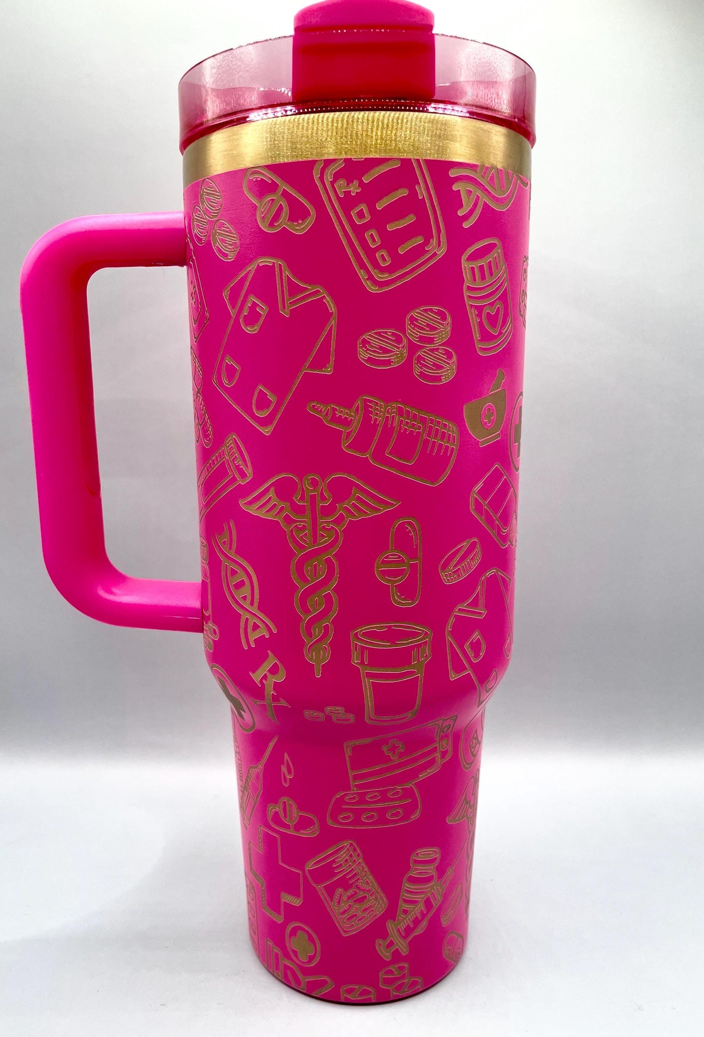 We The People / In God We Trust Flag 40oz Tumbler with handle, Laser Engraved, Patriotic, America, USA, Constitution