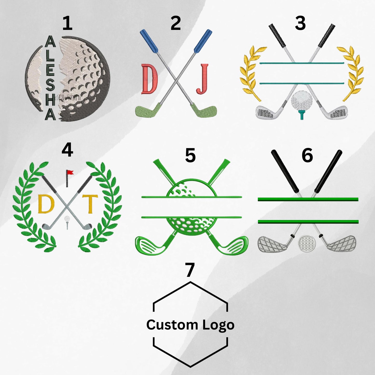 Embroidered Golf Towel - Your monogram, text, or business logo