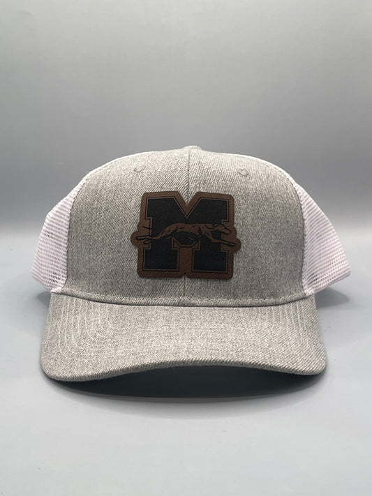 Custom School Team Hat Laser Engraved Leatherette Patches by