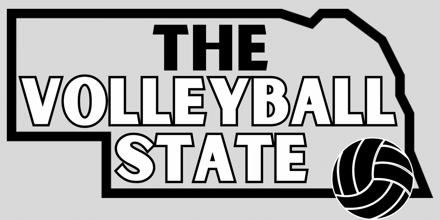 THE Volleyball State Leather/Leatherette Can Cooler