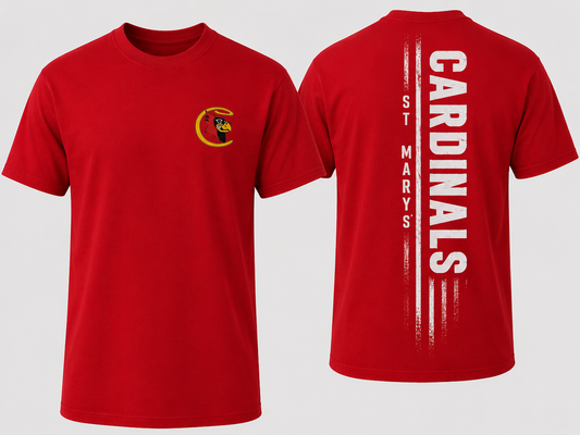 Vertical St. Mary’s Cardinals T-Shirt