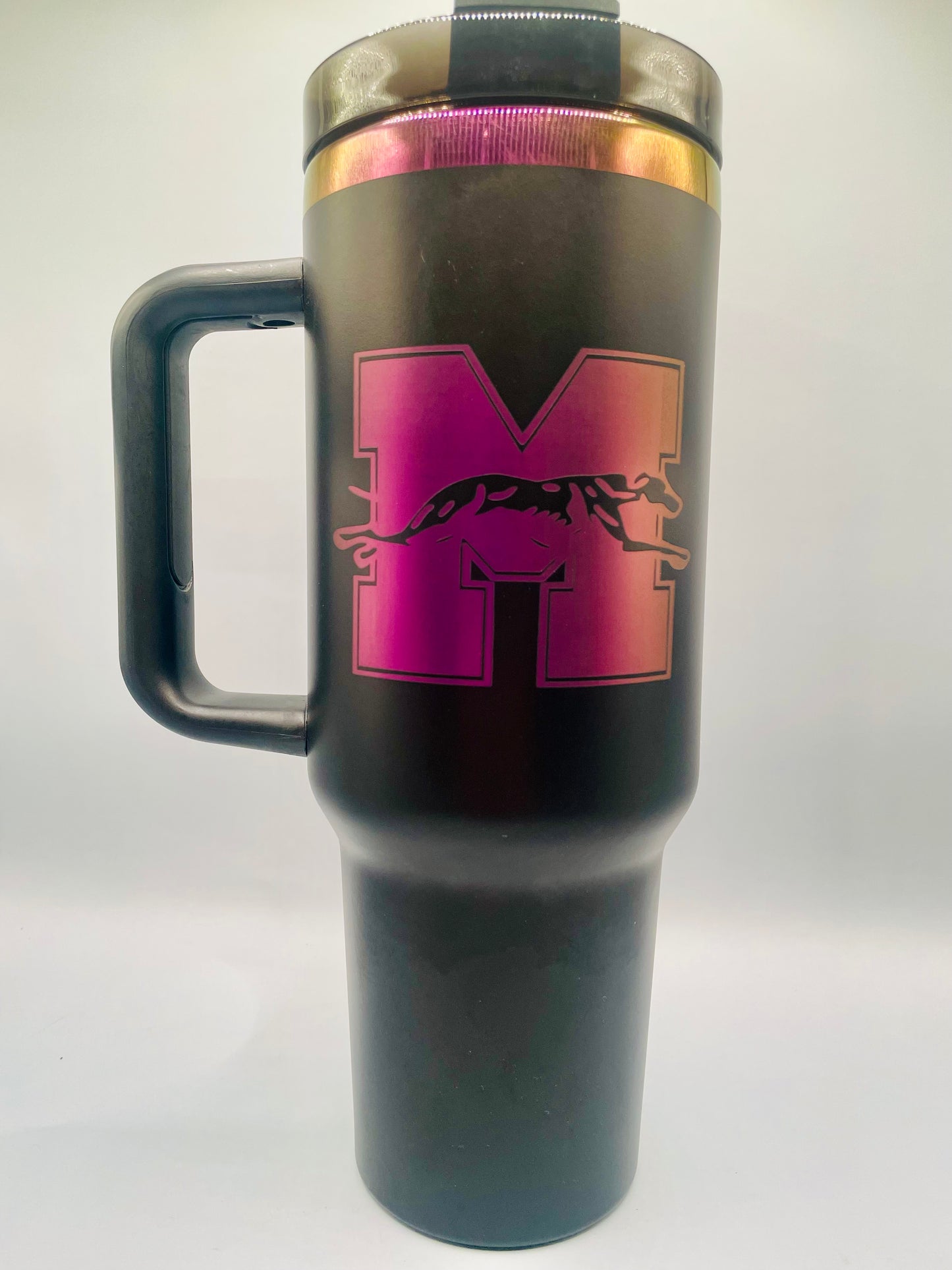 32oz Water Bottle Minden Whippets Purple Laser Engraved Personalize