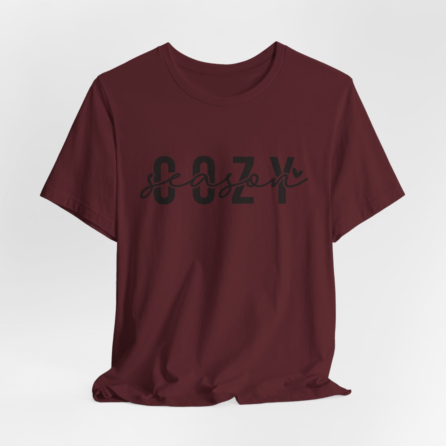 Cozy Season Black Letters Fall Adult Shirt