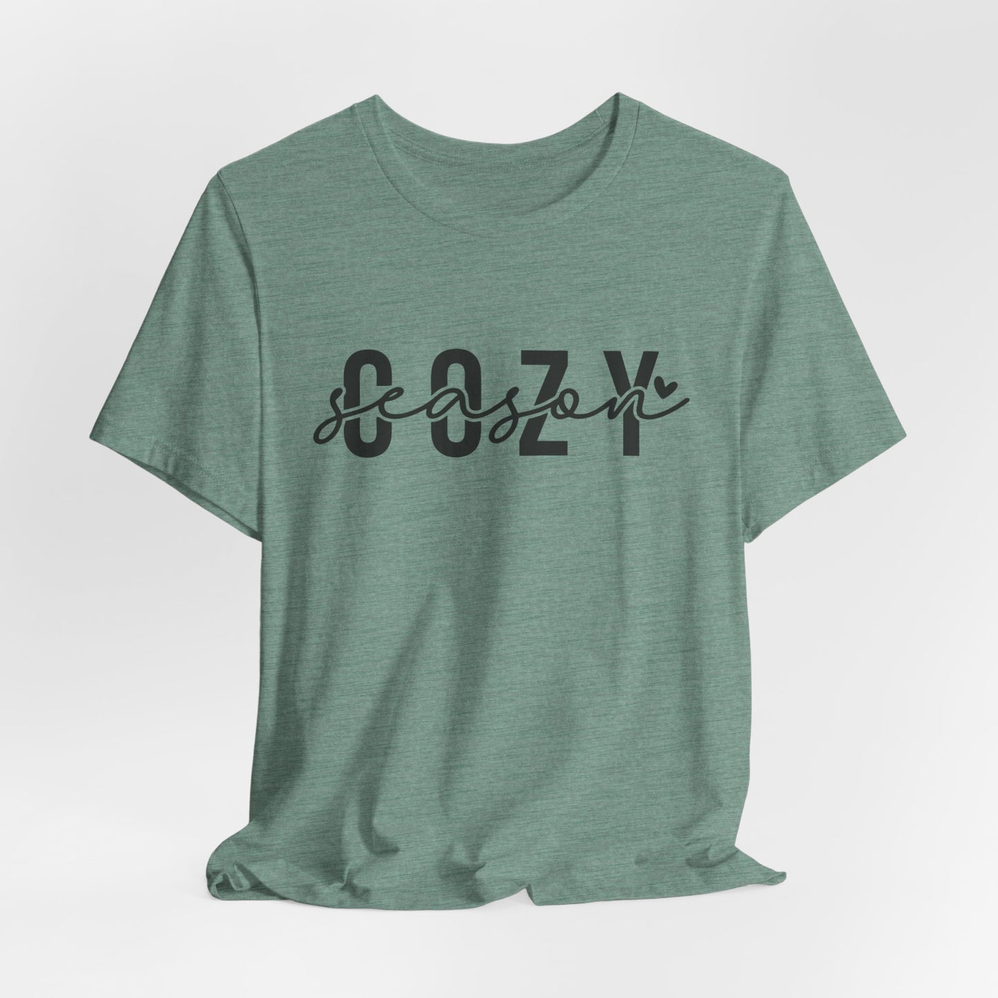 Cozy Season Black Letters Fall Adult Shirt