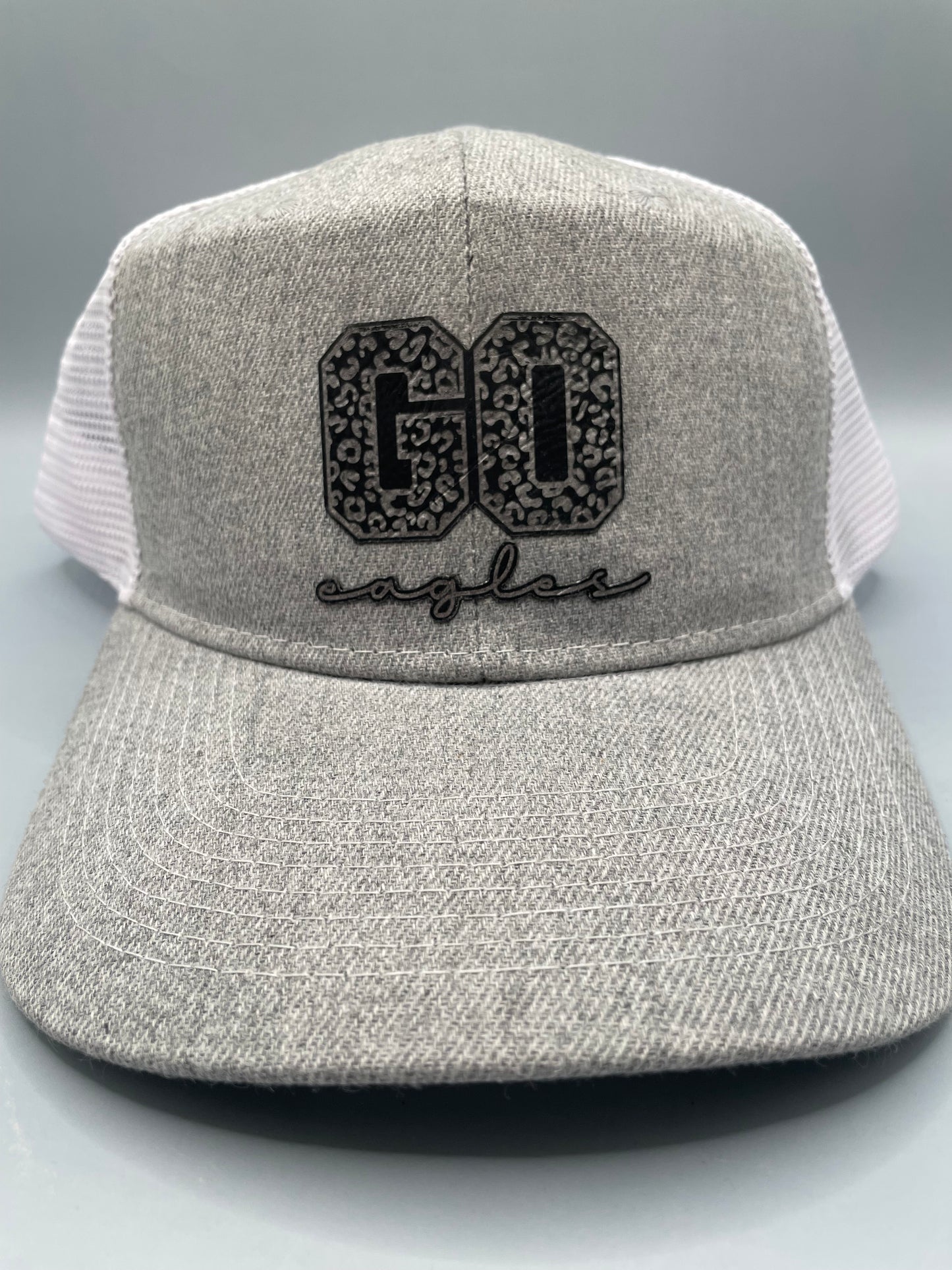 Custom School Team Hat Laser Engraved Leatherette Patches by