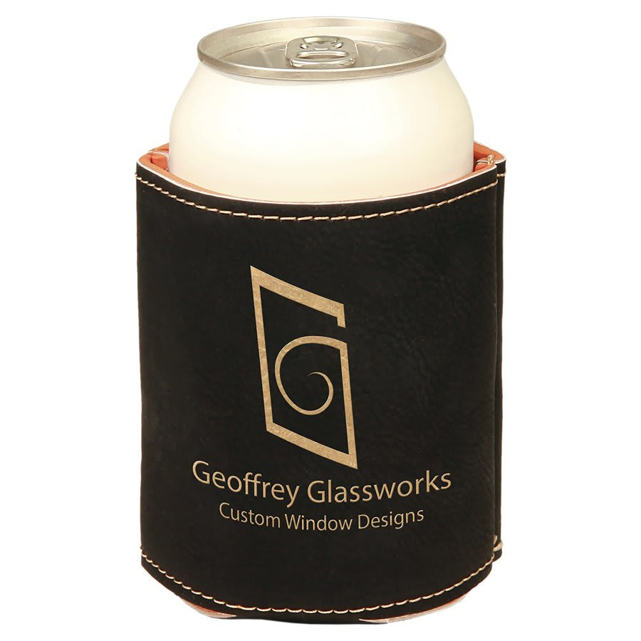 Personalized Leather Koozie Can Coolers