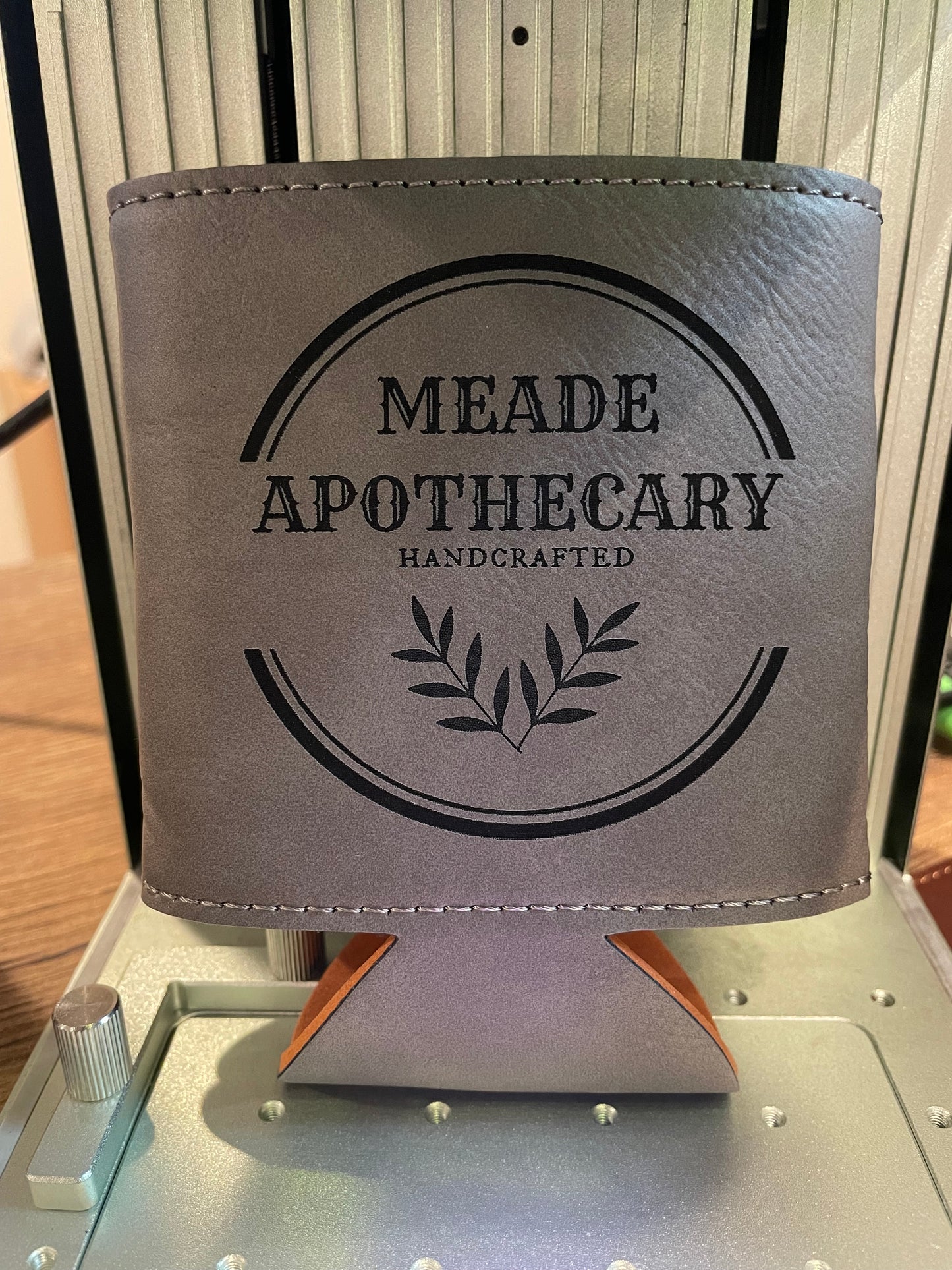 Personalized Leather Koozie Can Coolers