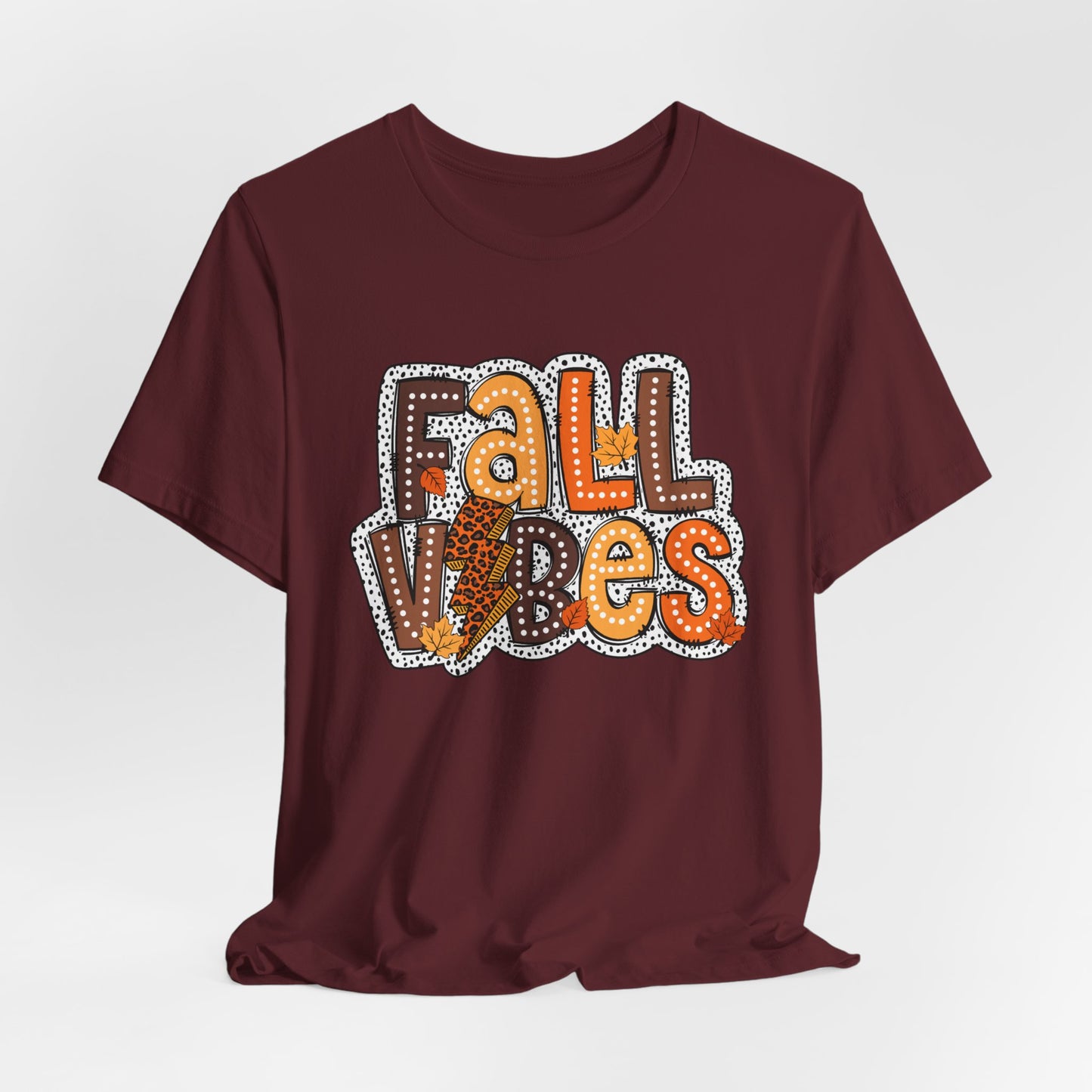Fall Vibes Colorful  Fall Adult Shirt