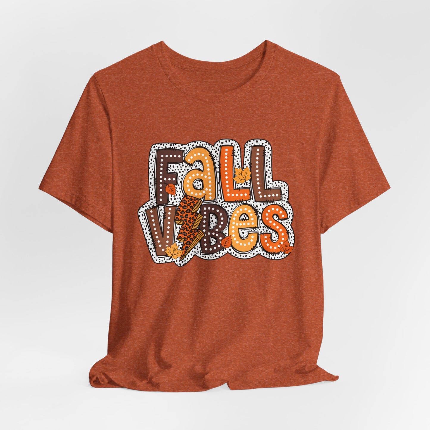 Fall Vibes Colorful  Fall Adult Shirt