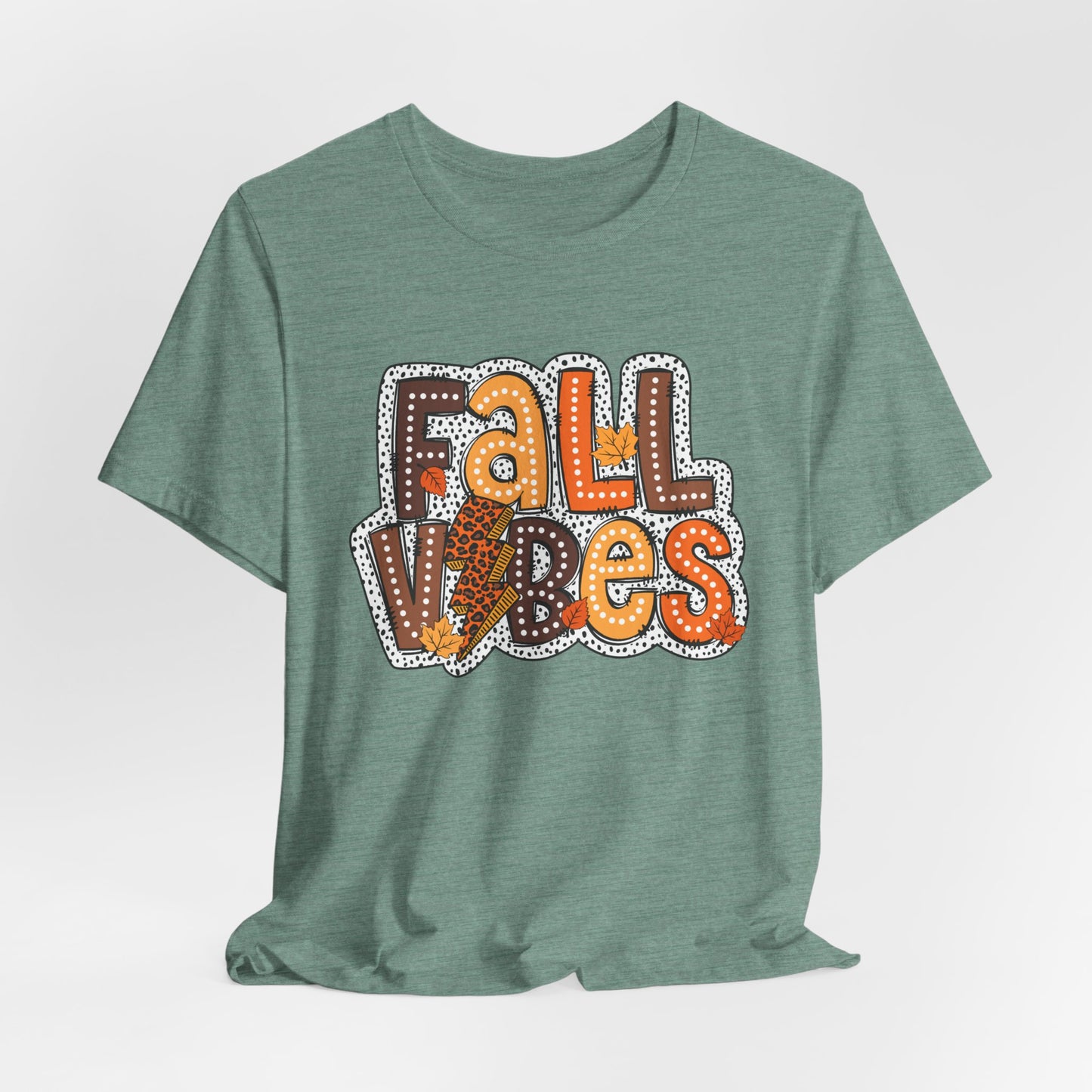 Fall Vibes Colorful  Fall Adult Shirt