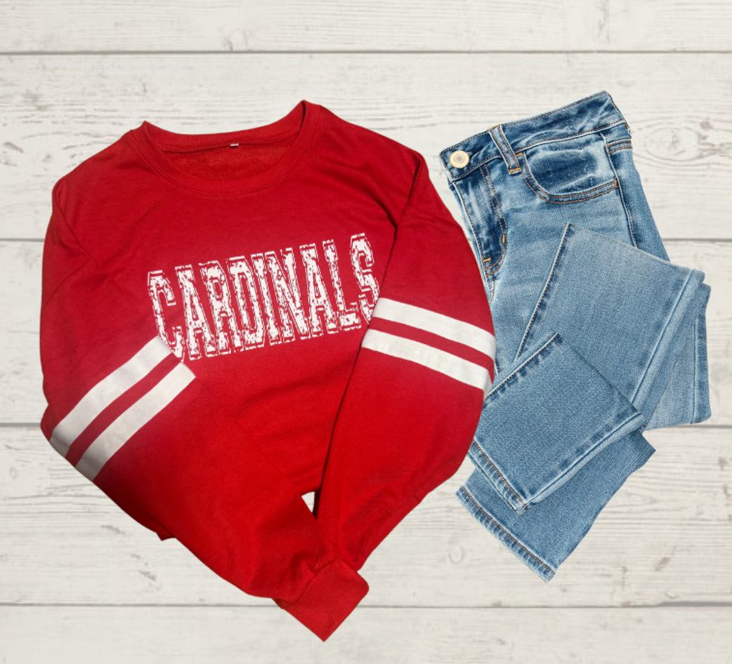 Varsity Striped School Crewneck