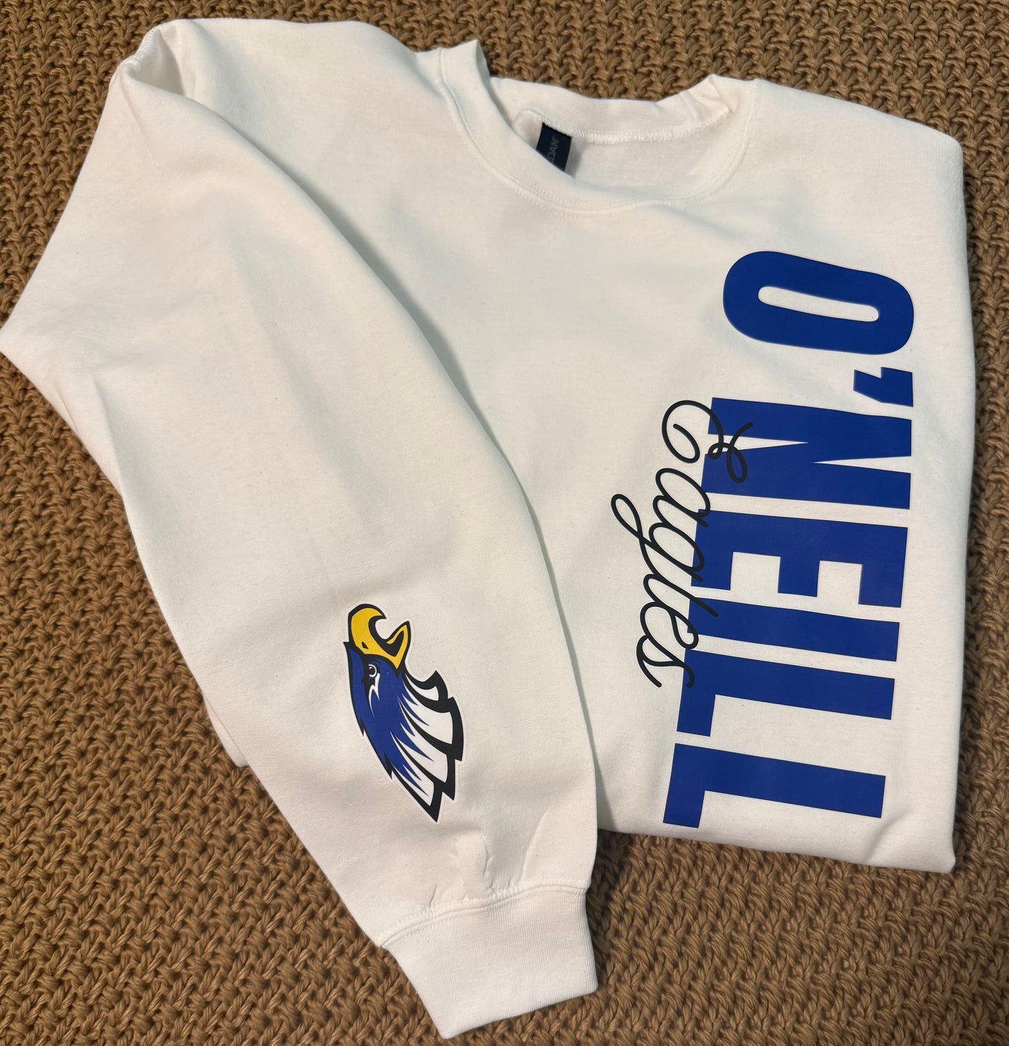 School Vertical Design Crewneck