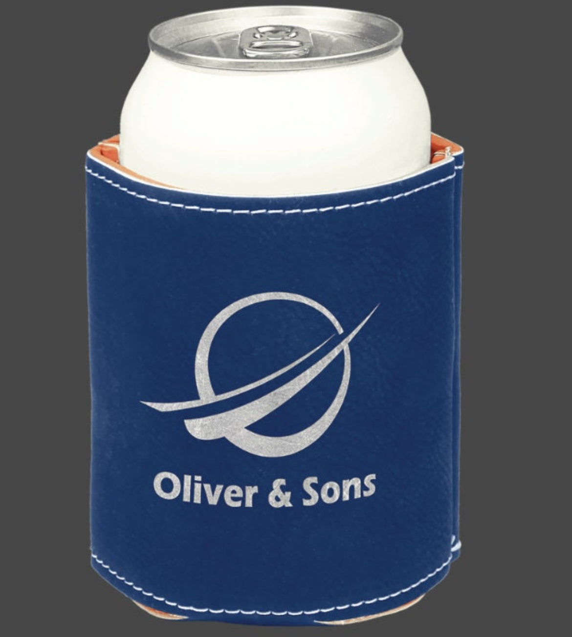 Personalized Leather Koozie Can Coolers