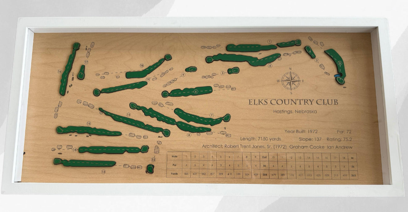 Custom Golf Course Map Engraved Golf Map Custom Golf Picture Wooden Golf Course Map Layered Golf Course Wood Map Custom Golf Gift for Golfer
