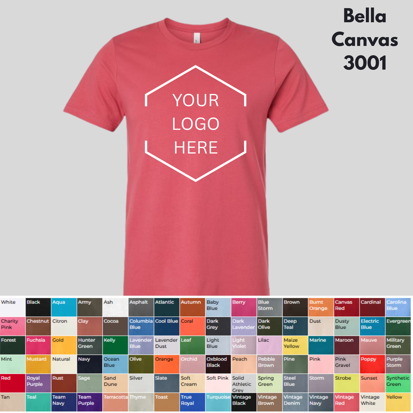 Custom Bella Canvas 3001 Short Sleeve Shirts