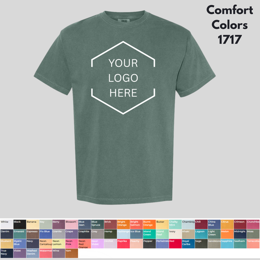 Custom Comfort Colors 1717 Heavyweight Short Sleeve Shirts