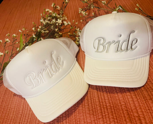 Wedding Bride Embroidered Hat