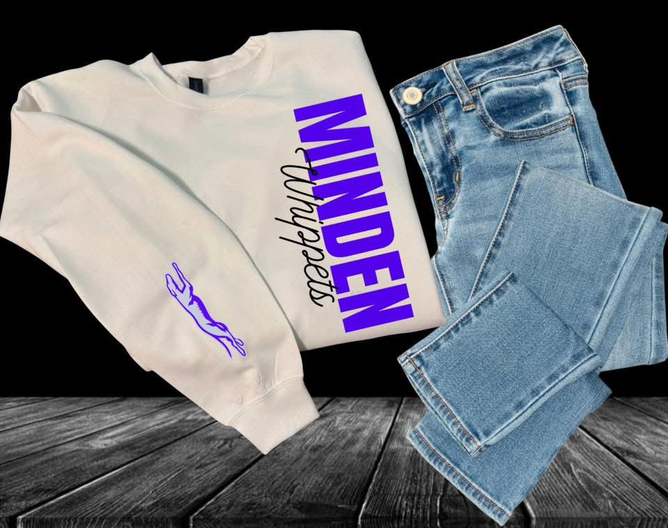 School Vertical Design Crewneck