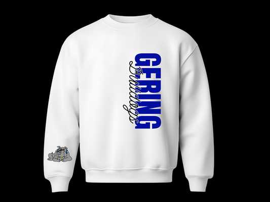 School Vertical Design Crewneck