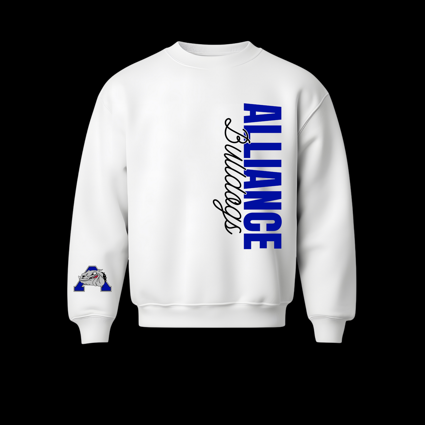 School Vertical Design Crewneck