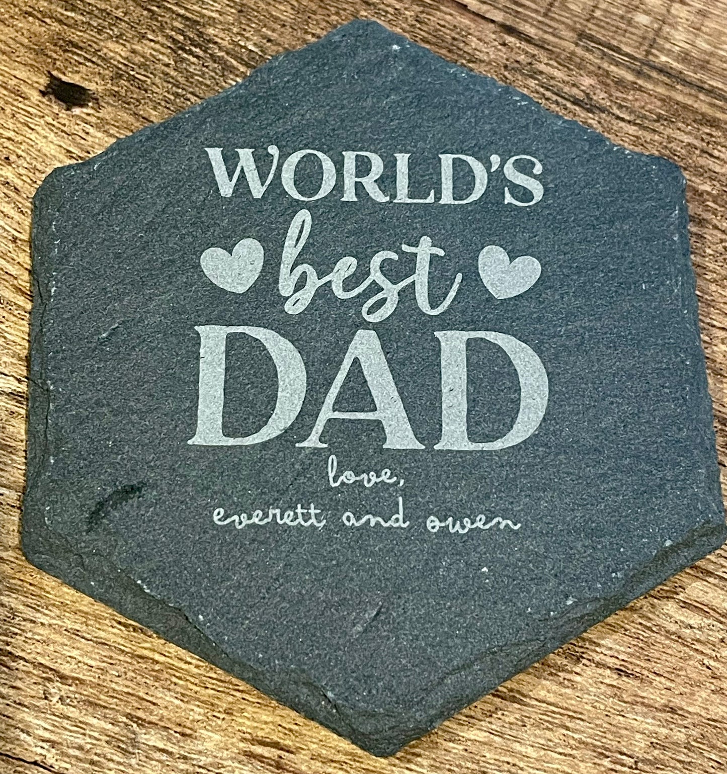 Slate Coasters Personalized (2 pack)