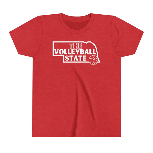 THE Volleyball State Red Adult and Youth Shirt