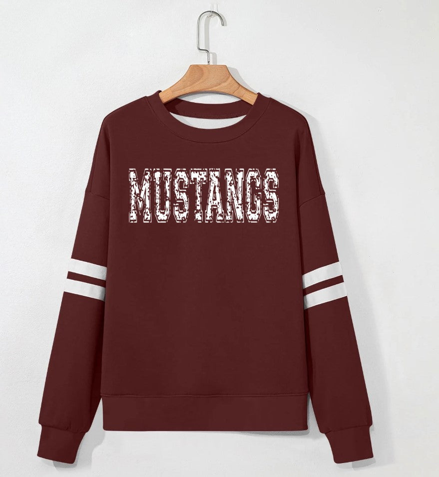 Varsity Striped School Crewneck