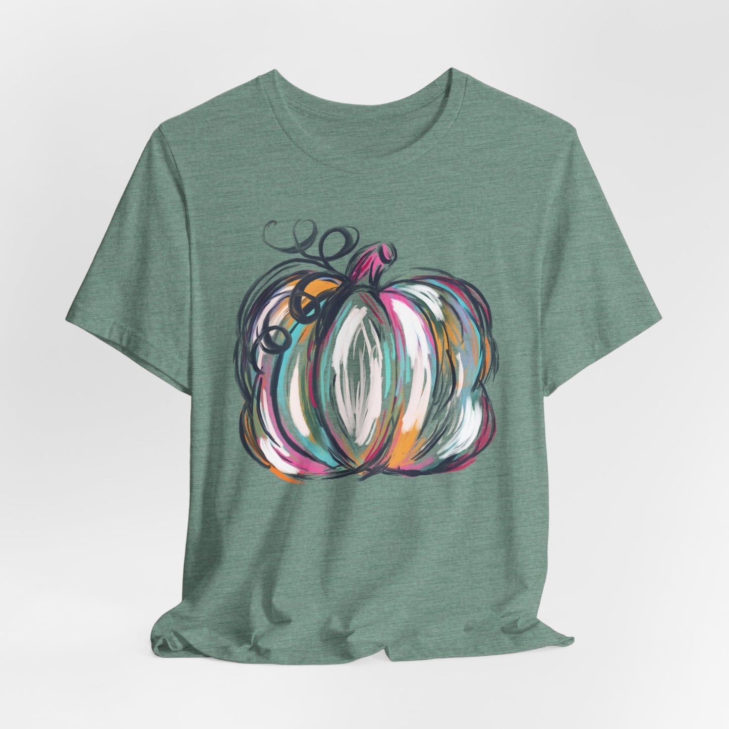 Pumpkin Watercolors Fall Adult Shirt