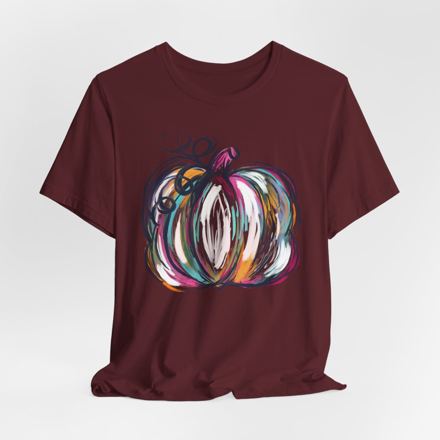 Pumpkin Watercolors Fall Adult Shirt