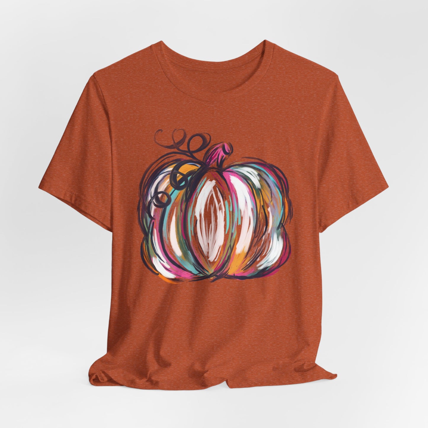 Pumpkin Watercolors Fall Adult Shirt