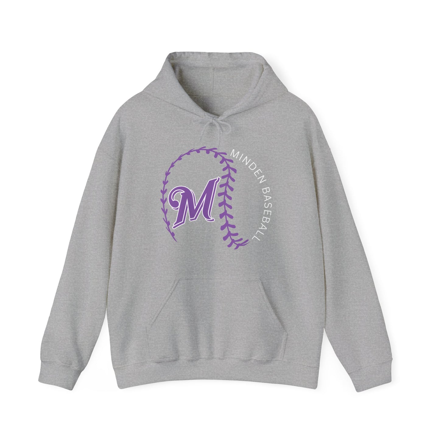 Minden Baseball "Stitches" Hooded Sweatshirt