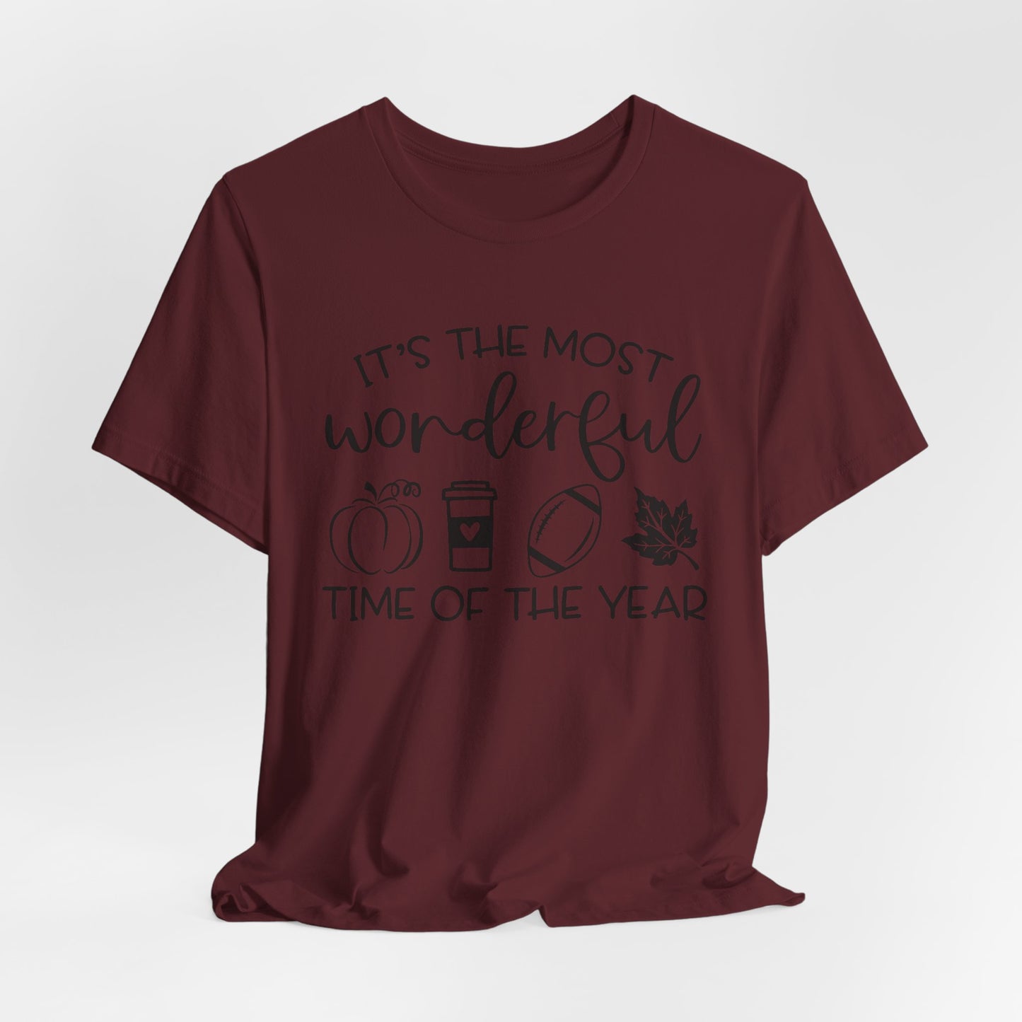 Pumpkins, coffee, leaves, and football  Fall Adult Shirt