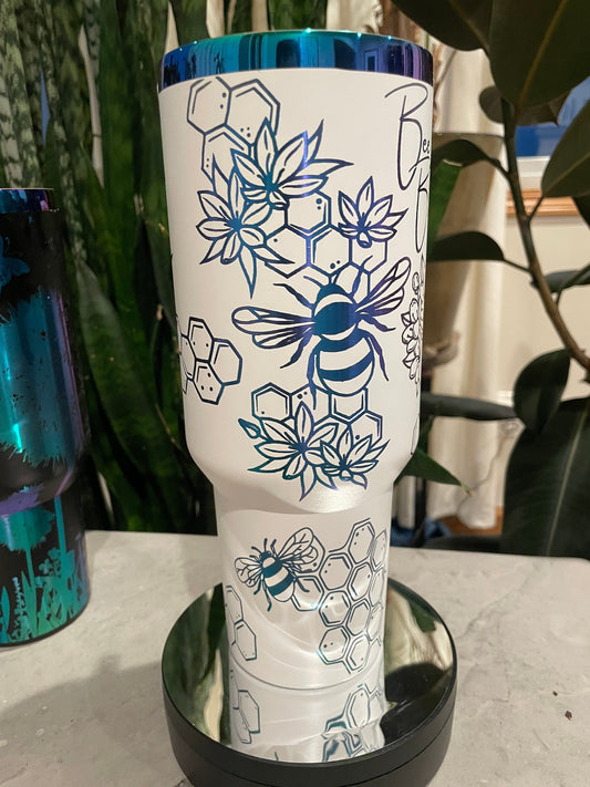 40oz Tumbler with Handle with Laser Engraved Personalization