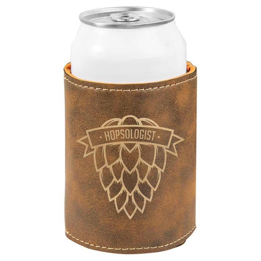 Can Cooler Beverage Holder for 12oz cans Laser Engraved Personalized