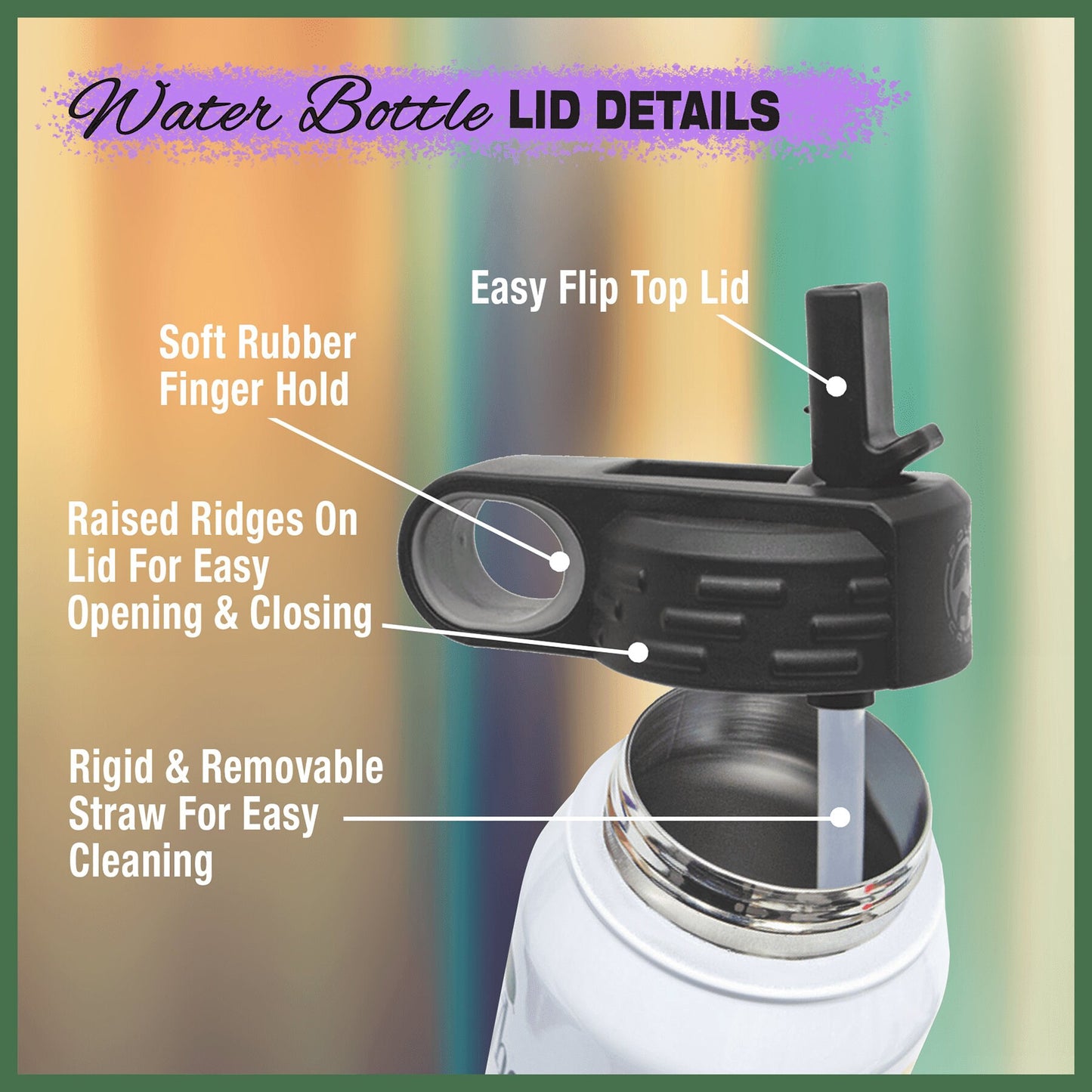 20oz Water Bottle Laser Engraved Personalization