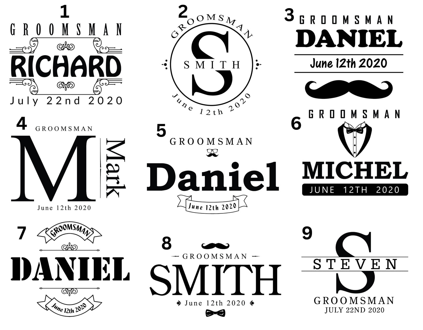 Groomsman / Wedding Party Can Cooler Holder