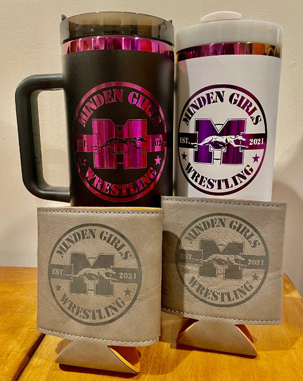 Can Cooler Beverage Holder for 12oz cans Laser Engraved Personalized