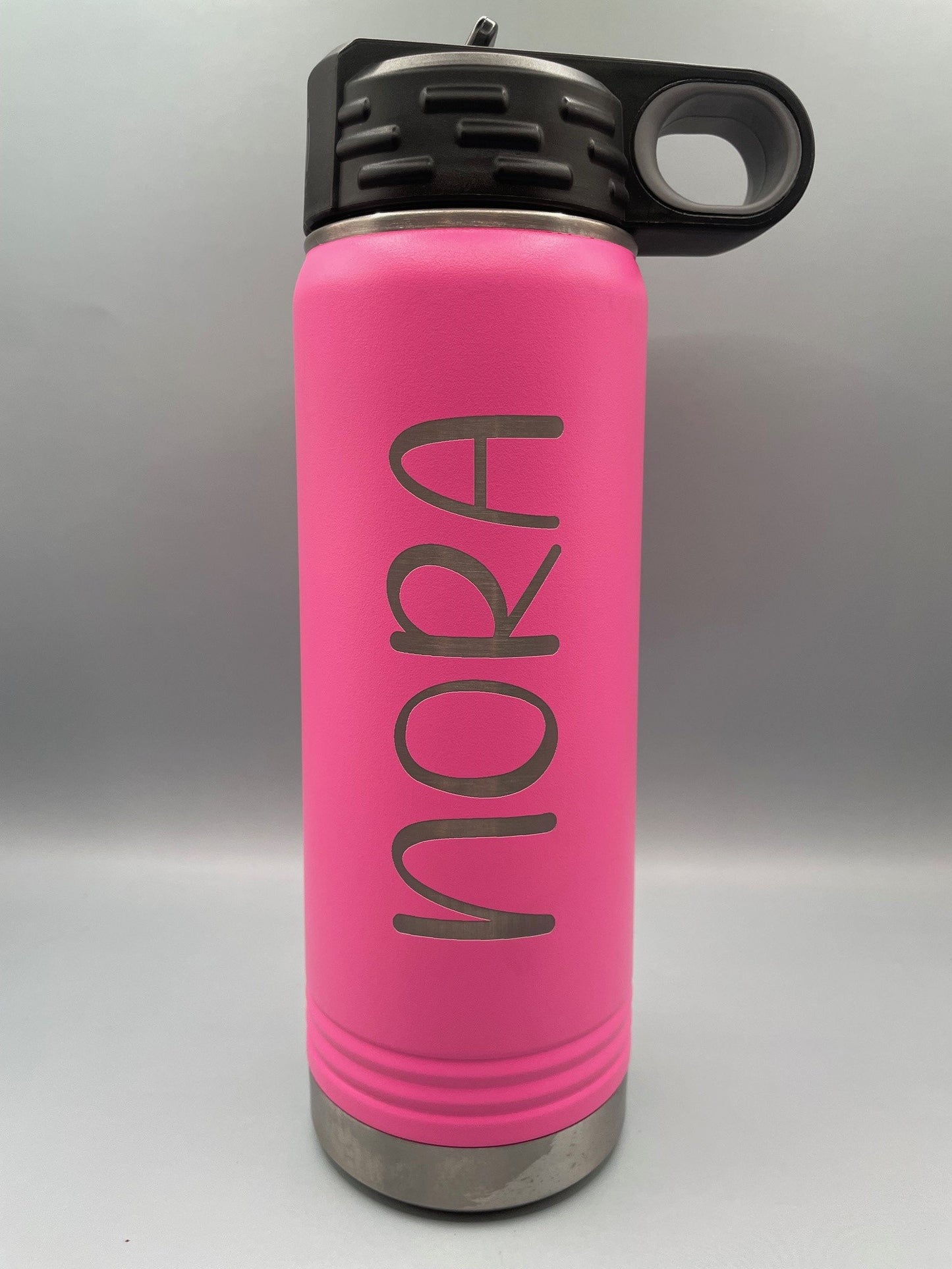 20oz Water Bottle Laser Engraved Personalization