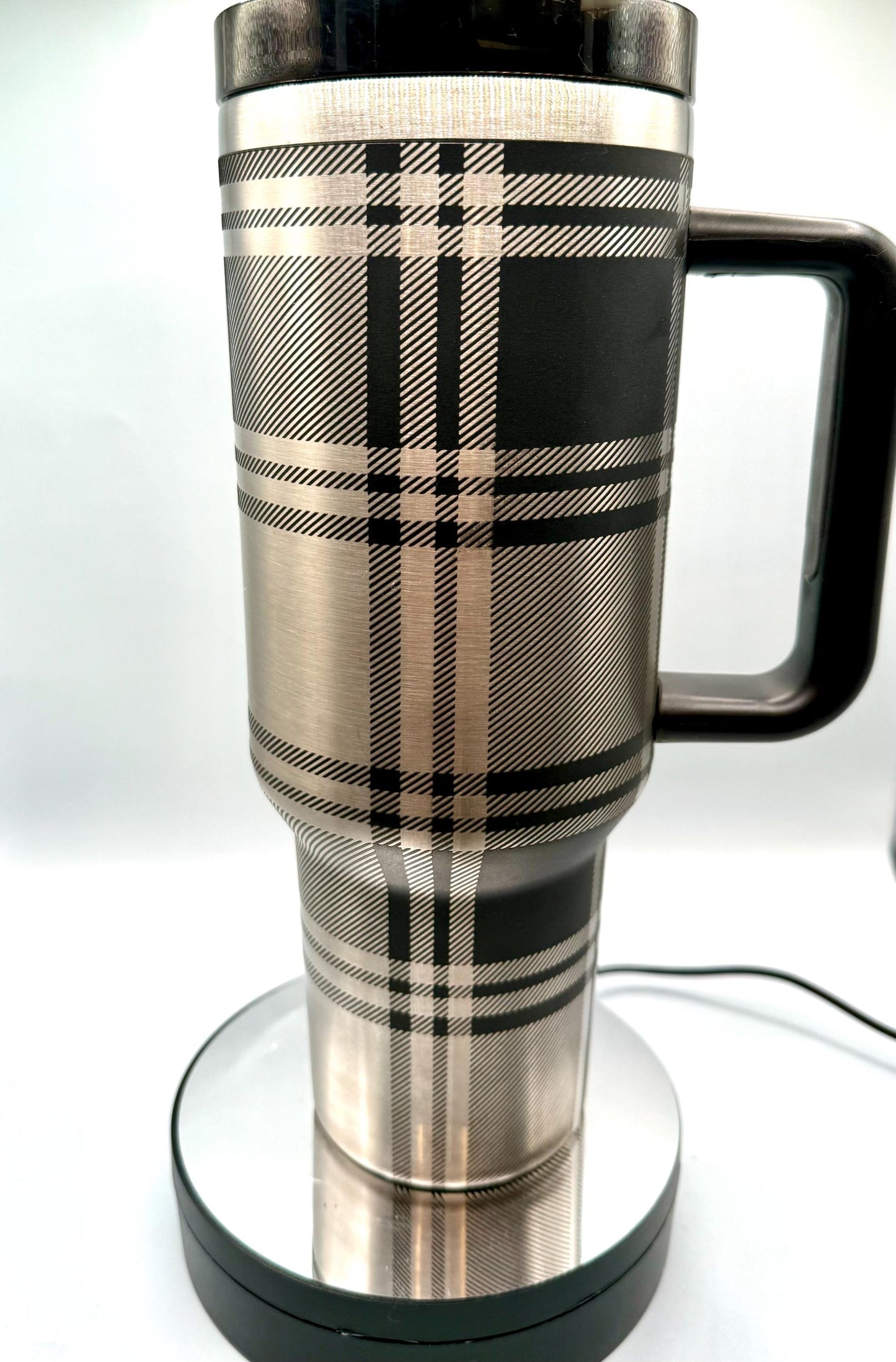 Christmas Holly Mistletoe Full Wrap 40oz Tumbler  White GreenBlack Steel, Green Gold, red  gold, red green plating, christmas gift, holiday