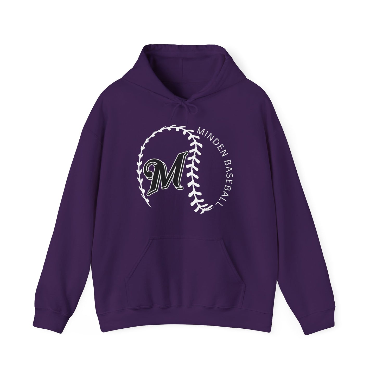 Minden Baseball "Stitches" Hooded Sweatshirt